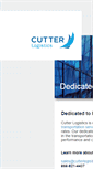 Mobile Screenshot of cutterlogistics.com
